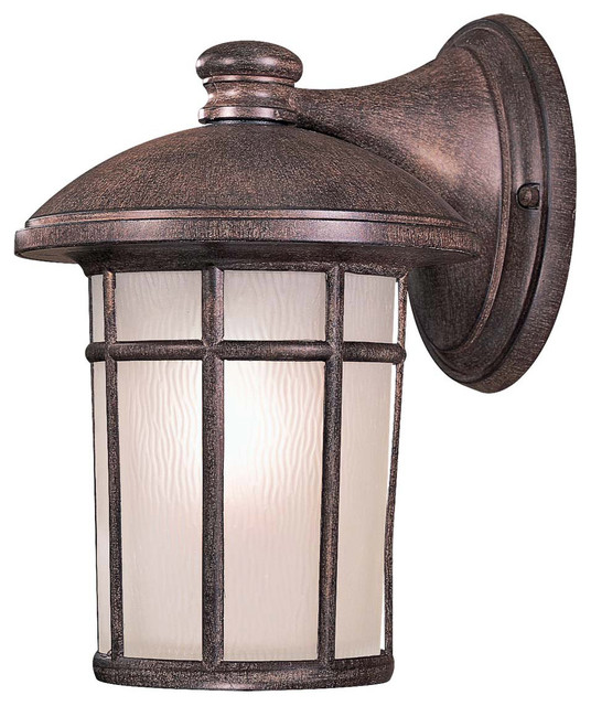 The Great Outdoors Cranston Rust Outdoor Wall Sconce - Rustic - Outdoor Wall Lights And Sconces ...