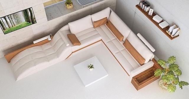 Completely L-shaped sofas are surprisingly a big hit in today's modern and contemporary designs of home decor. Cushion backed L-shaped sofas can fit easily ...