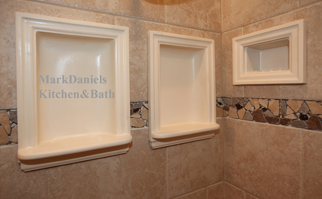 Recessed Bathroom Tile Niches - Traditional - Shower Caddies - DC Metro