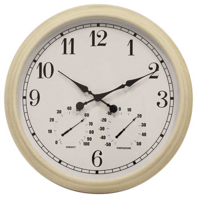 Big Time Outdoor Garden Clock White 90cm (35.4")