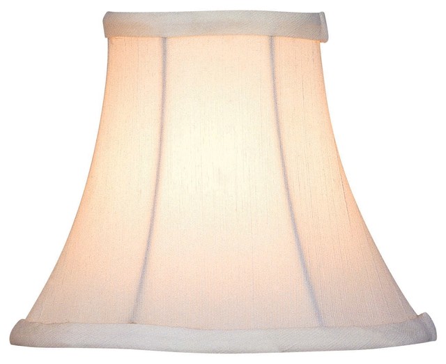 Candelabra Shade and White Bell, 3"Tx6"Bx5"Sl Traditional Lamp