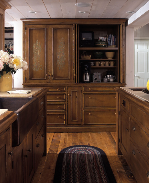Pantry Rustic Kitchen by Lankford Design Group