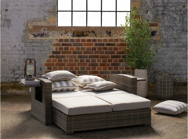 Hampton recliner daybed trendy udendørs & havemøbler af ...