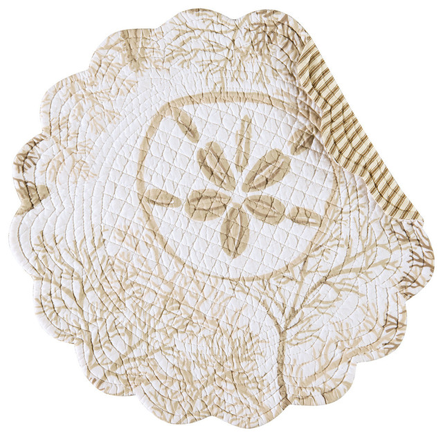 Barefoot Landing Round Placemat beachstyleplacemats