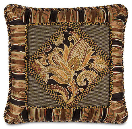 Langdon Diamond Collage Pillow - Traditional - Decorative Pillows