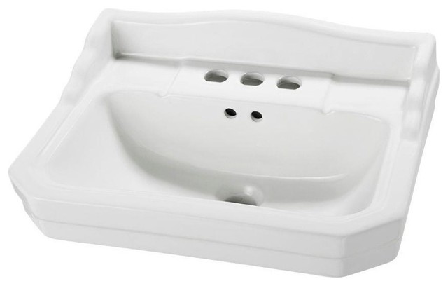 ... 1920 Petite Pedestal Sink Basin, White, 7