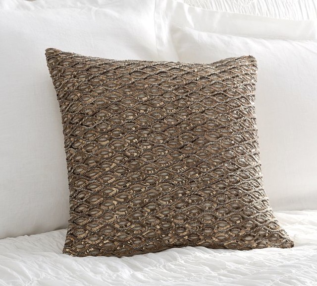Sequin Rope Pillow Cover - Contemporary - Decorative Pillows - sacramento - by Pottery Barn