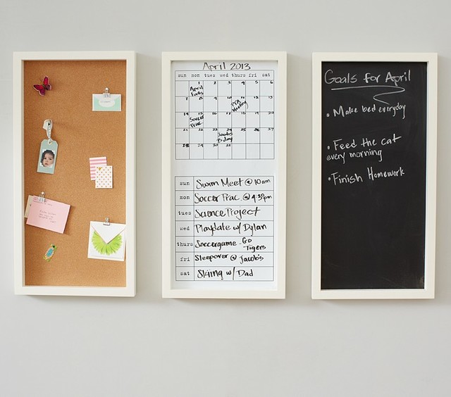 White Daily System Contemporary Bulletin Boards And Chalkboards