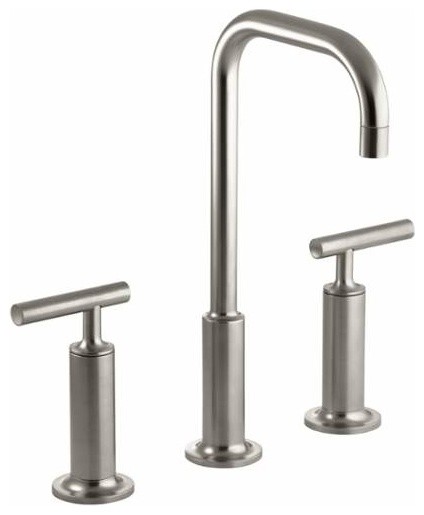 Kohler K-14408-4 Purist Widespread Bathroom Faucet - Modern - Kitchen ...