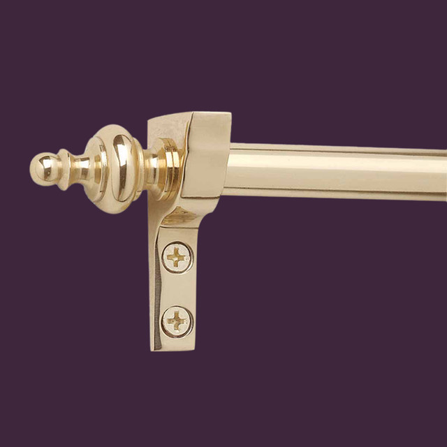 Quilt Racks Bright Brass 6 foot Quilt Hanger Rack Urn Finial 10471