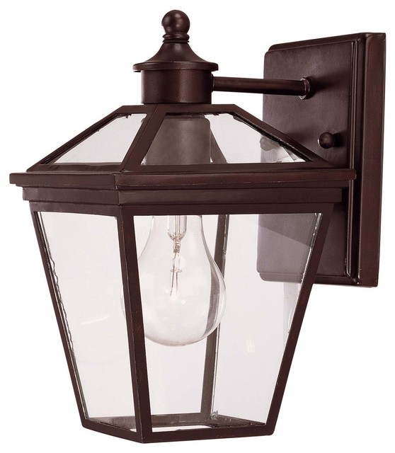 Savoy House Ellijay Outdoor Wall Mount Light Fixture in English Bronze - Traditional - Outdoor ...