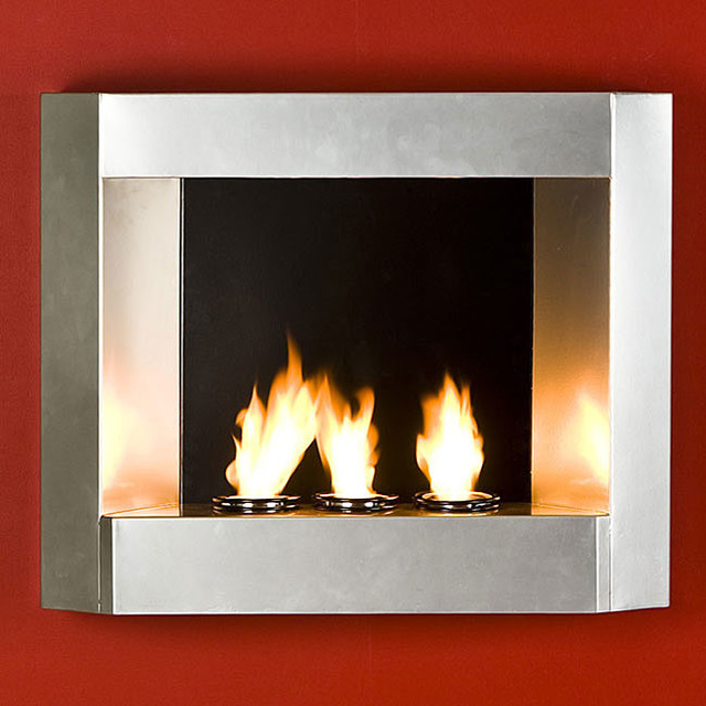 Upton Home Contemporary Wall Mount Gel Fuel Fireplace Contemporary