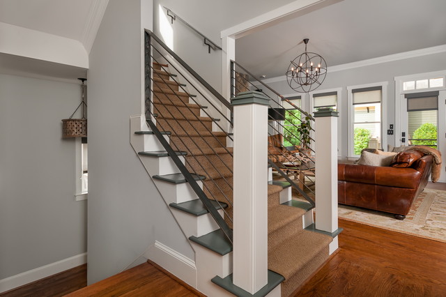 Roswell Renovation eclectic-staircase Eclectic Staircase Atlanta Eclectic Staircase Atlanta Roswell Renovation eclectic-staircase