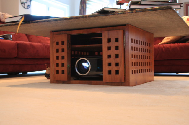 Subwoofer under a coffee table with wide tabletop? | AVS Forum