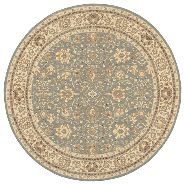 Karastan Rugs Sierra Mar Capri 8' Round Robin's Egg Blue Area Rug