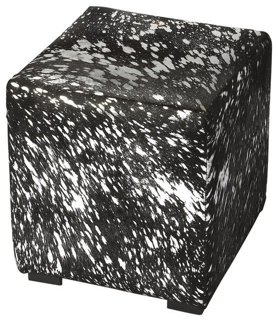 Butler Loft Hair On Hide Pouffe Ottoman - Southwestern - Floor Pillows And Poufs - by Unlimited ...