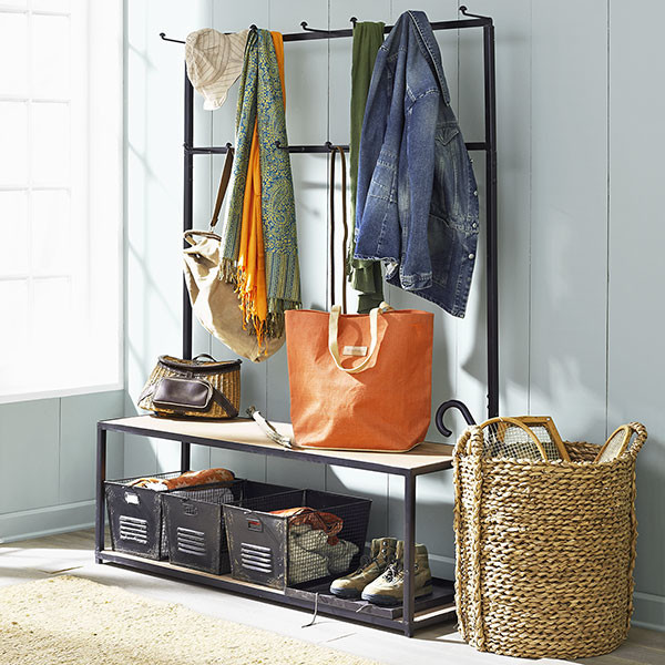 OpenFrame Hall Tree Bench Modern Hall Trees by Wisteria