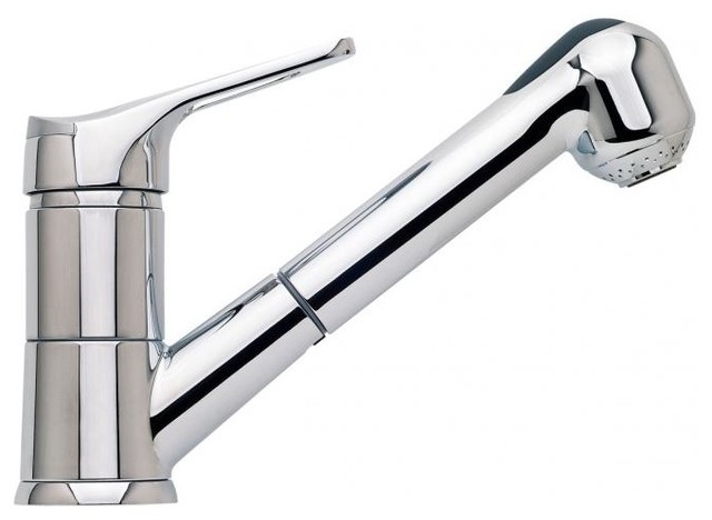 kitchen sink mixer with pull out spray