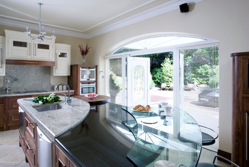 Emerald White Granite  Polished Countertop Features Natural Appearance Variation