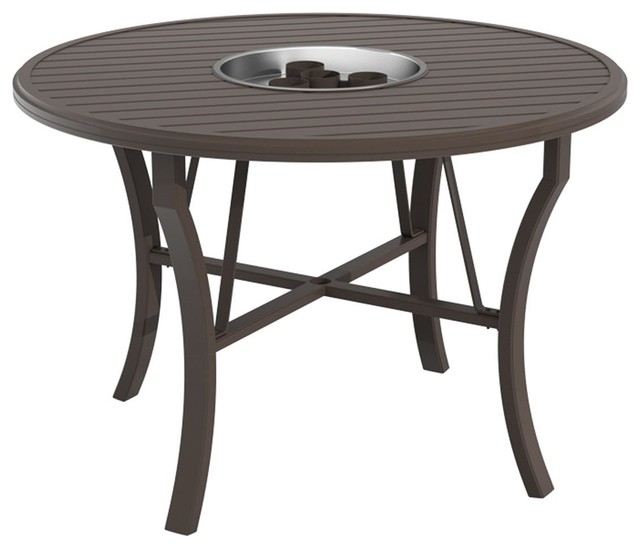 ... Round Counter Height Fire Pit Table - Gel Fuel traditional-fire-pits