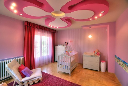ديكورات غرف نوم: ديكور اضاءة غرفة نوم أطفال - 47