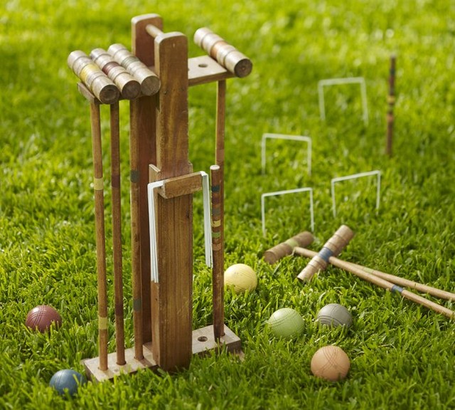 Croquet Set Traditional Outdoor And Lawn Games by Pottery Barn
