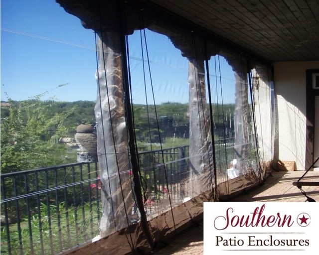 residential Clear Vinyl Patio Enclosure curtains by Southern Patio