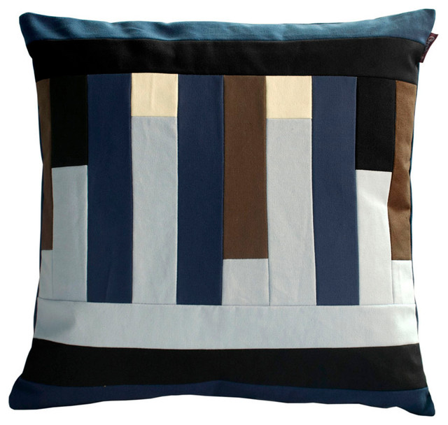 Multi-Color A Stripe Decorative Throw Pillow - Contemporary - Decorative Pillows - by Blancho ...