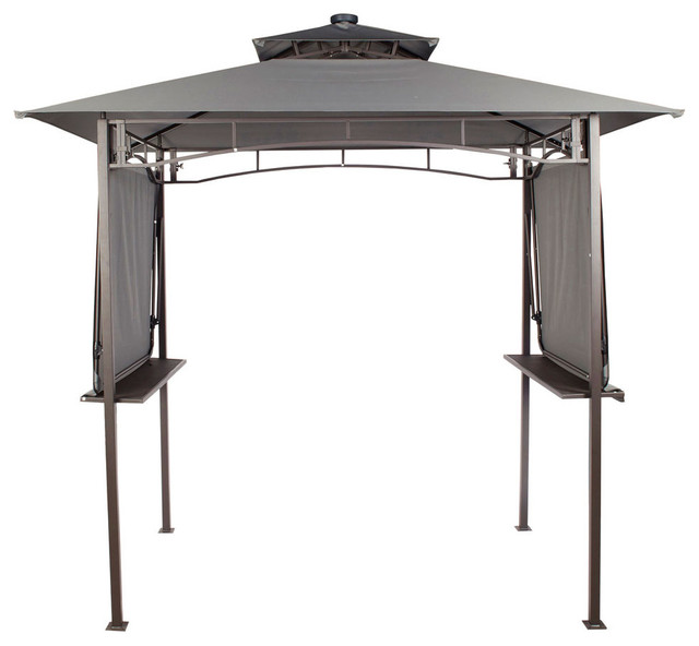 Finlay & Smith Soft Top BBQ Gazebo with Lights Contemporary Gazebos