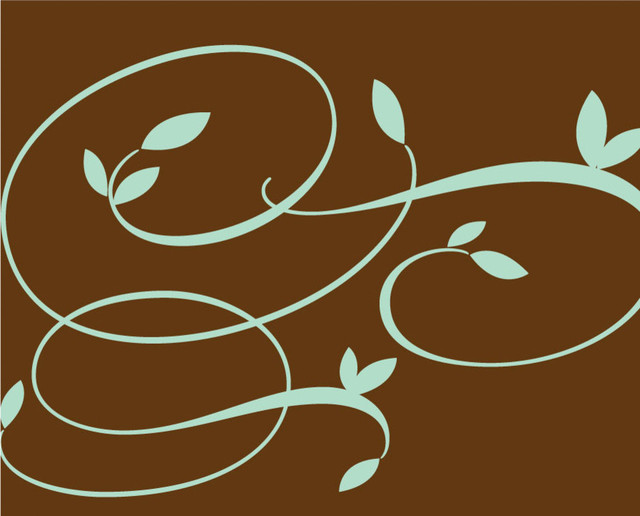 Elegant Vines Wall Mural Contemporary Wallpaper