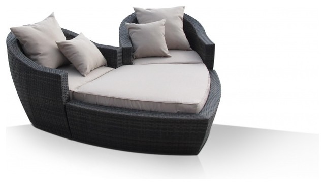 Maze rattan heart daybed trendy udendørs to pers. sofa af ...