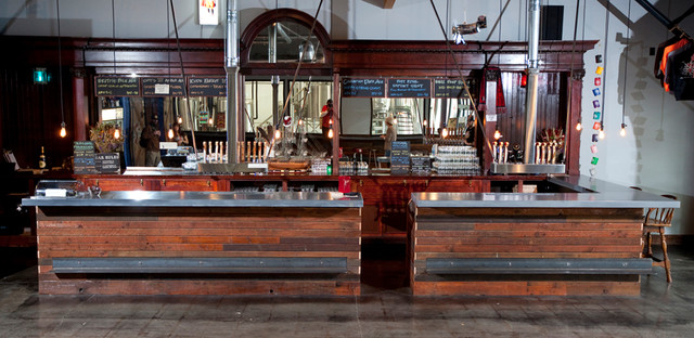 brewery tap room industrial home decor
