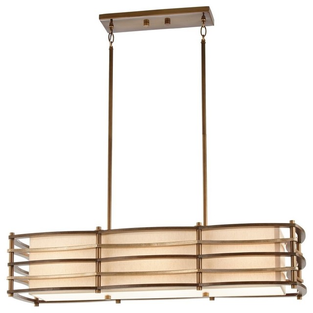Kichler Moxie Transitional Rectangular Kitchen Island / Billiard Light