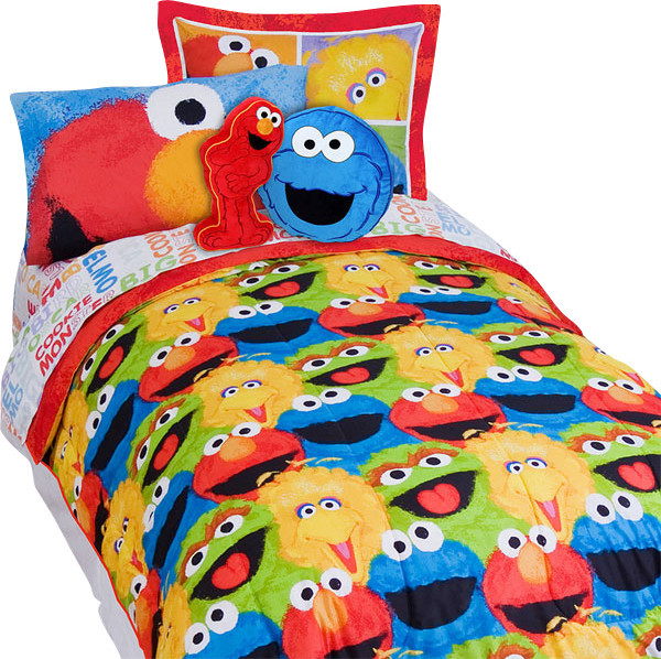 Sesame Street Elmo Chalk 5-Piece Elmo Twin Bed-in-a-Bag Set ...