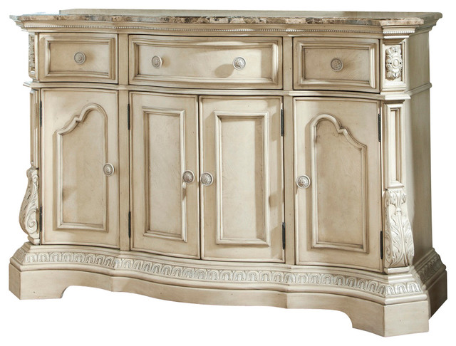 Antique White Sideboards And Buffets ortanique classic server antique white traditional Antique White Sideboards And Buffets ortanique classic server antique white traditional