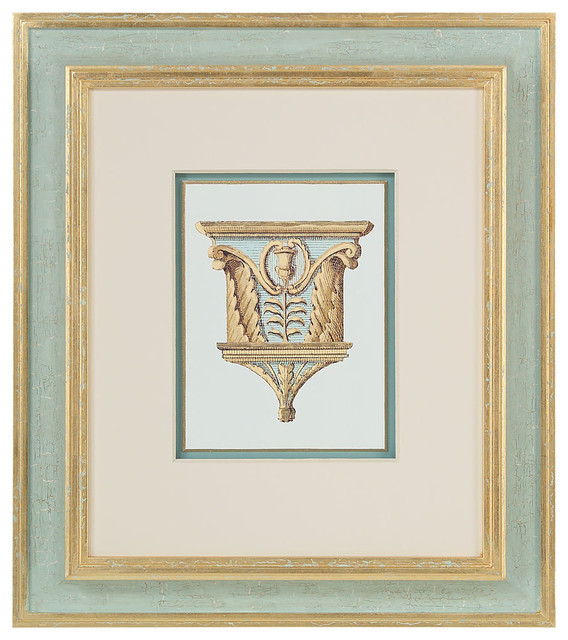 Architectural Detail III Matted and Framed Print Transitional