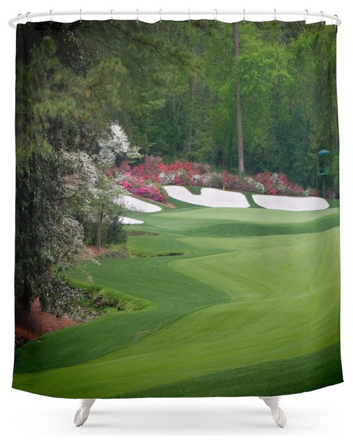 Society6 Augusta Amen Corner Golf Shower Curtain Shower Curtains by