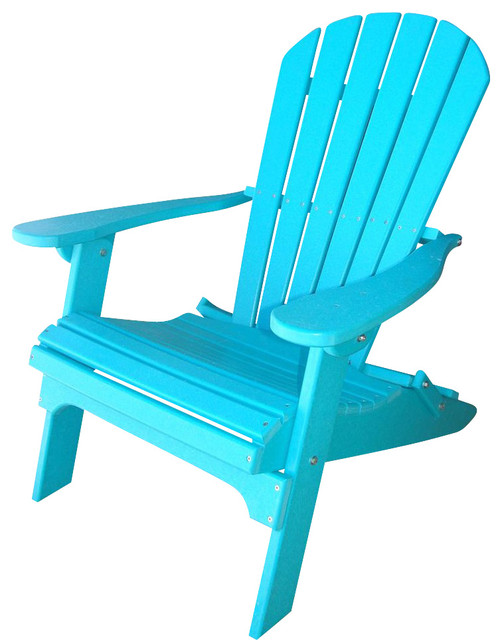 Deluxe Adirondack Chair in Teal Contemporary Adirondack Chairs by