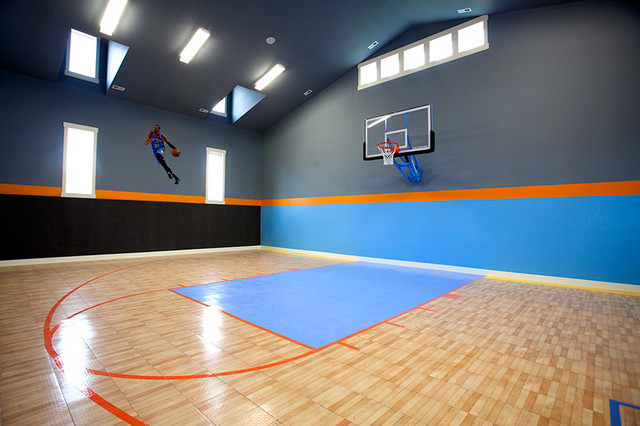 Indoor Basketball Court - Transitional - Home Gym - Salt Lake City - by