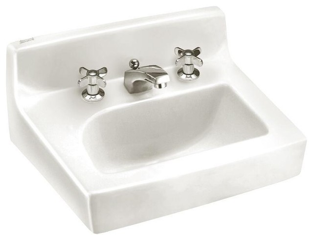 American Standard 0373.027.020 Penlyn Wall-Mount Bathroom Sink, White ...