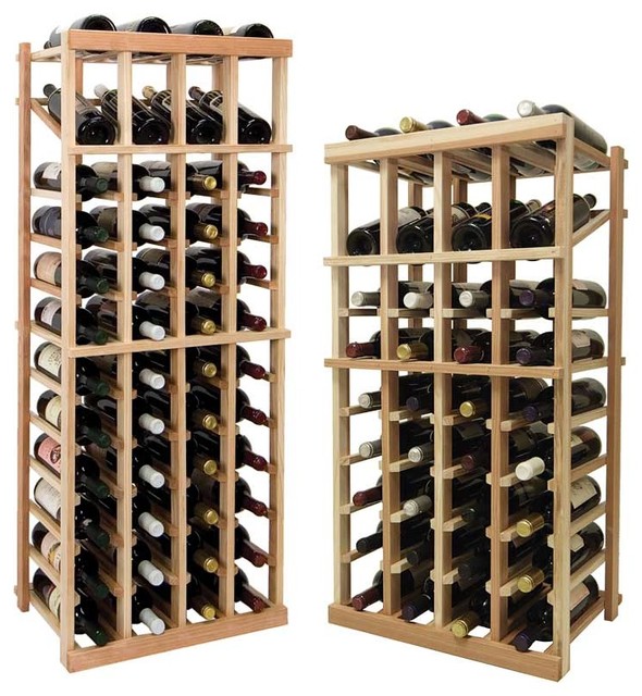 Vintner Series Wine Rack Individual Bottle Wine Rack 4 Columns