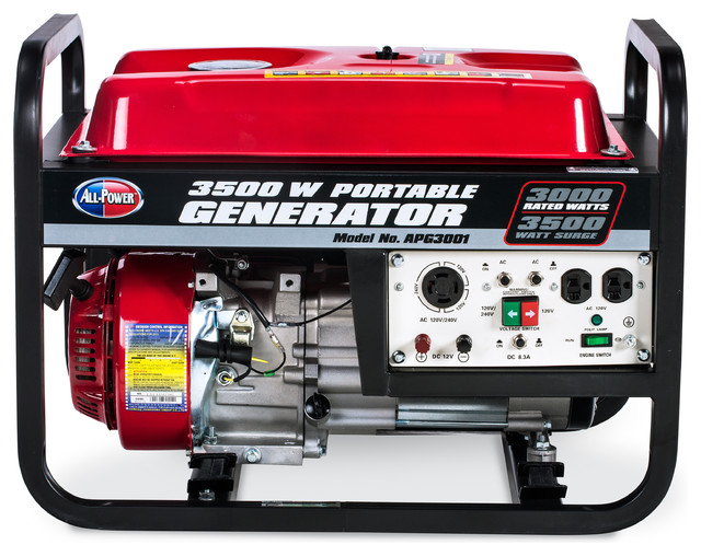 All Power 3,500 Watt Gas Generator Asian Outdoor Power Equipment