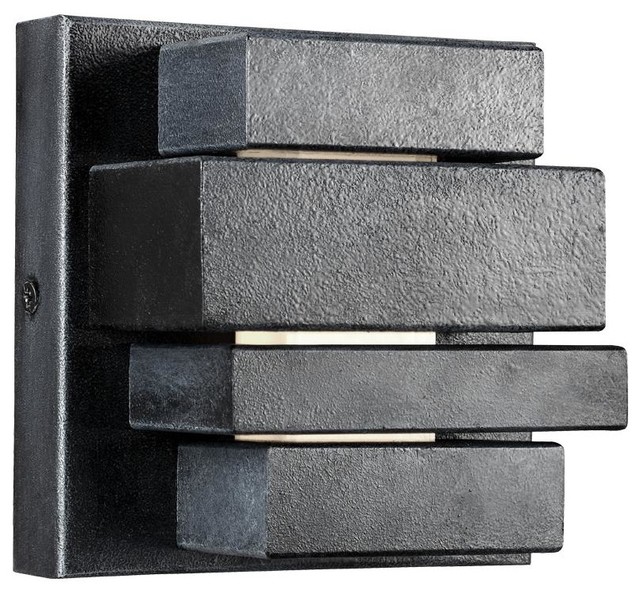Murray Feiss OL11200DWZ Ledgend Outdoor Wall Light, Dark Weathered Zinc - Industrial - Outdoor ...