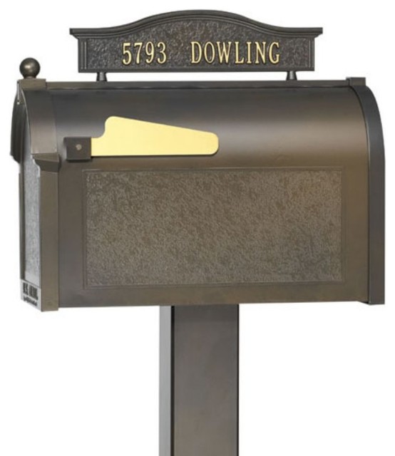 Whitehall Mailbox Address Topper 1416WG contemporaryletterboxes