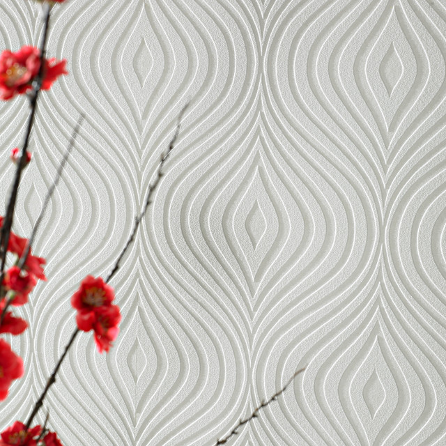 Curvy Paintable wallpaper Contemporary Wallpaper by Graham & Brown