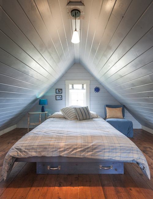 spare bedroom transformed in attic space