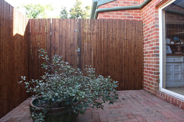 bamboo fencing privacy screens - Tropical - Patio - sydney ...