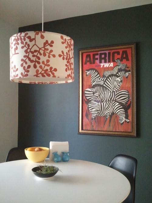 Dining Room with Zebra Poster