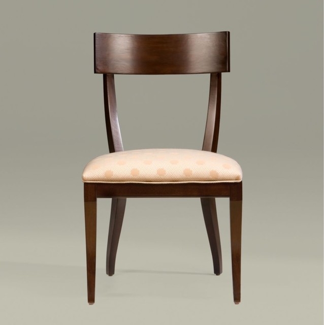 modern glamour klismos side chair Traditional Dining Chairs by