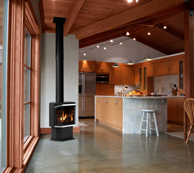 Wood and Gas stove installations Modern seattle by Concept
